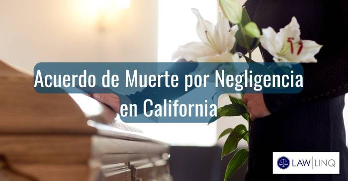Promedio de Liquidación por Muerte por Negligencia en California