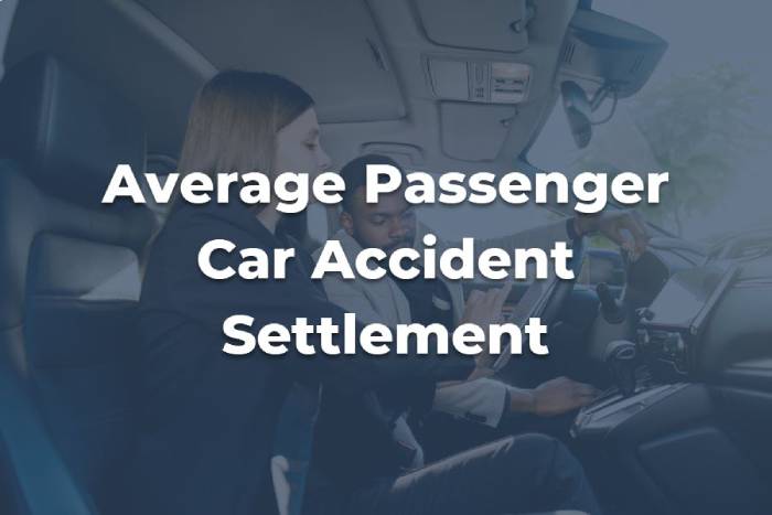 Average Settlement for Passenger in California Car Accidents